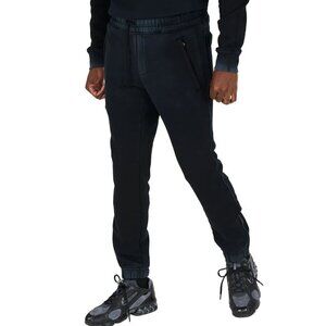 Cotton Citizen Bronx Sweatpants Black Silver Ankle Zipper Pants Size XXL